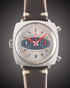 A GENTLEMAN'S STAINLESS STEEL BREITLING CHRONO-MATIC CHRONOGRAPH WRIST WATCH CIRCA 1969, REF. 2111