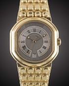 A FINE GENTLEMAN'S 18K SOLID YELLOW GOLD DANIEL ROTH LE SENTIER AUTOMATIC BRACELET WATCH CIRCA 2000,