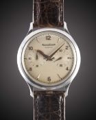 A GENTLEMAN'S STAINLESS STEEL JAEGER LECOULTRE 