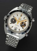 A RARE GENTLEMAN'S STAINLESS STEEL HEUER AUTAVIA 