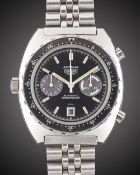 A GENTLEMAN'S STAINLESS STEEL HEUER AUTAVIA AUTOMATIC CHRONOGRAPH BRACELET WATCH CIRCA 1980s, REF.