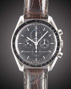 A GENTLEMAN'S STAINLESS STEEL OMEGA SPEEDMASTER PROFESSIONAL MOONPHASE CHRONOGRAPH WRIST WATCH CIRCA