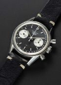 A RARE GENTLEMAN'S STAINLESS STEEL HEUER CARRERA CHRONOGRAPH WRIST WATCH CIRCA 1969, REF. 7753NST