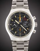 A RARE GENTLEMAN'S STAINLESS STEEL ITALIAN MILITARY AIR FORCE 