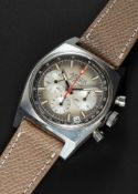 A GENTLEMAN'S STAINLESS STEEL ZENITH EL PRIMERO AUTOMATIC CHRONOGRAPH WRIST WATCH CIRCA 1969, REF.