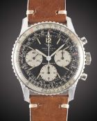 A GENTLEMAN'S STAINLESS STEEL BREITLING NAVITIMER CHRONOGRAPH WRIST WATCH CIRCA 1970, REF. 806 