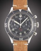 A GENTLEMAN'S STAINLESS STEEL GERMAN MILITARY HEUER 