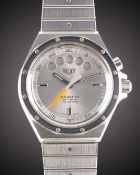 A GENTLEMAN'S STAINLESS STEEL HEUER REGATTA AUTOMATIC YACHTING BRACELET WATCH CIRCA 1983, REF. 134.