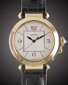 A GENTLEMAN'S LARGE SIZE 18K SOLID GOLD CARTIER PASHA XL 