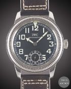A GENTLEMAN'S STAINLESS STEEL IWC PILOT FLIEGERUHR WRIST WATCH CIRCA 2008, REF. IW325401 PART OF THE