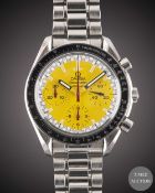 A GENTLEMAN'S STAINLESS STEEL OMEGA SPEEDMASTER 