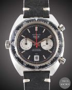 A GENTLEMAN'S STAINLESS STEEL HEUER 