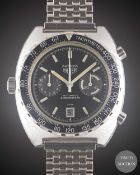 A GENTLEMAN'S STAINLESS STEEL HEUER AUTAVIA AUTOMATIC CHRONOGRAPH BRACELET WATCH CIRCA 1980, REF.