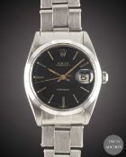 A GENTLEMAN'S STAINLESS STEEL ROLEX OYSTERDATE PRECISION BRACELET WATCH CIRCA 1967, REF. 6694 WITH