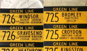 Pair of London Country DESTINATION BLINDS for RF/SMA-type Green Line coaches at Dartford (DT)