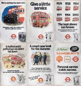 Quantity of London Transport double-royal POSTERS from the 1980s 