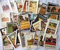 Quantity (58) of PHOTOGRAPHIC PRINTS of historic posters from the London Transport Collection,