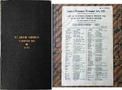 The London Passenger Transport MAP, 1933'. Over-printed in colour onto the 1