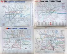 Quantity (10 - a selection is illustrated) of quad-royal POSTER MAPS 