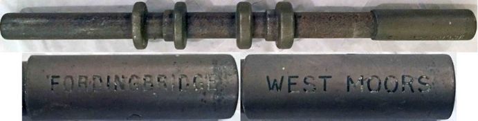 Miniature SINGLE LINE STAFF Fordingbridge - West Moors on the former Salisbury & Dorset Junction