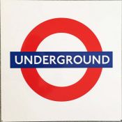 London Underground ENAMEL SIGN 'Underground' measuring 20