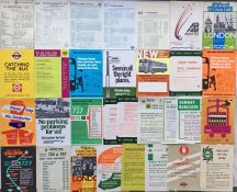 Selection (31) of 1960s/70s (one 1930s) London Transport/London Country bus stop TIMETABLE PANEL