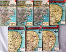 Selection (7) of 1948-49 Eastern National (3) and Eastern Counties (4) TIMETABLE BOOKLETS for