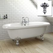 (DD9) 1750x750mm Cambridge Traditional Roll Top Bath - Ball Feet. RRP £799.99. Bath manufactur...
