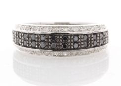 9ct White Gold Claw Set Semi Eternity Diamond Ring 0.33
