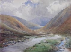Thomas Swift Hutton 1860-1935 Exhibited RA, RSA Watercolour “Highland Glen”