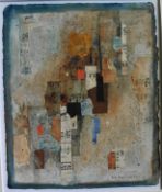 Richard D Hazelwood original signed collage “Paxos Autumn”