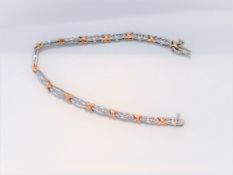 9Ct Gold Diamond Bracelet