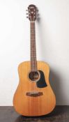 Westerngitarre Aria AW-75, Mahagoni-Holz m. Polisander-Griffbrett, 6 Saiten.