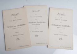 3 Menükarten (1899), Wiesbaden, Hotel Metropole, 