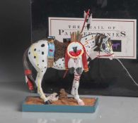 Indianerpony (The Trail of Pointed Ponies, Westland Gift Ware, USA, neuzeitlich), Gips,