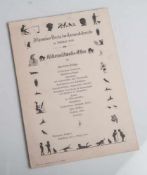 Speisekarte (1889), Düsseldorf, Thüngens Gasthof, Allgemeiner Verein der Carnevalsfreundezu