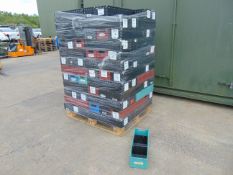 120 x Heavy Duty Tote Storage Boxes with Dividers