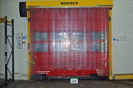 A NERGECO/BERNOS FS2 High Speed Roller Curtain Internal Door, 3.1M x 3.5M Wide Aperture and A