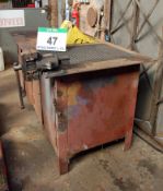 A Steel Workbench with A 4 inch Bench Vice