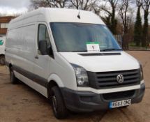 A VOLKSWAGEN Crafter CR35 109 2.0 TDi Bluemotion, 6-Speed, Diesel Panel Van, Registration No. RE63