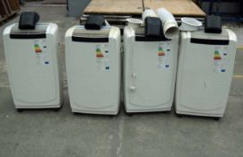 Four Portable Heavy Duty Airconditioning Units (As Photographed)