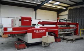A 1999 NISSHINBO HIQ-1250 Turret Punch Press, Serial No. HIQH 99005 30-Ton capacity, 30-Station Auto