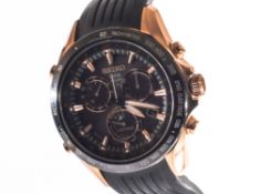 A SEIKO Astron GPS Solar Limited Edition Novak Djokovic Chronograph, 45.5mm Ceramic & Stainless
