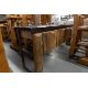 3 FAUCET SINK UNIT WITH STEEL FRAME, CORIAN TOP AND WHITE PINE CLADDING H-32.5'' W-231/4" L- 80" - Image 2 of 5