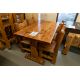 4' WHITE PINE DINING TABLE WITH 4 CHAIRS - L-48'' W-28'' H- 30'' - Image 1 of 4