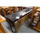 3 FAUCET SINK UNIT WITH STEEL FRAME, CORIAN TOP AND WHITE PINE CLADDING H-32.5'' W-231/4" L- 80" - Image 1 of 5