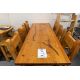 6' WHITE PINE HIGH TOP BAR TABLE WITH 4 CHAIRS - L-72" W -28'' H- 42" - - Image 3 of 4