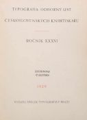 TYPOGRAFIA, ODBORNÝ LIST ČESKOSLOVENSKÝCH KNIHTISKAŘŮ