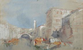Hercules Brabazon Brabazon [1821-1906]- Venice,:- signed with initials,