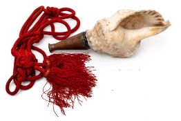 A Japanese conch shell war trumpet (jinkai):,